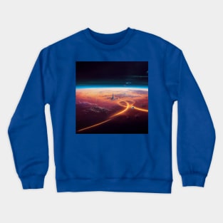 Interplanetary Spaceport Crewneck Sweatshirt